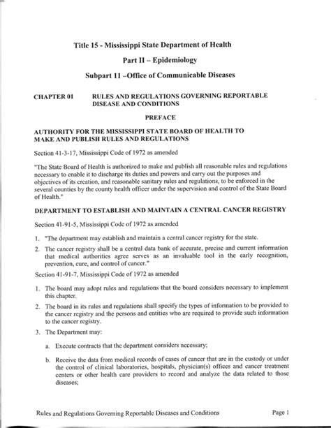 Title 15: Mississippi State Department of Health - raincitystudios.com