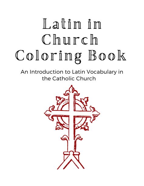 TITVS CLASSICS Latin in Church Coloring Book An Introduction to Latin