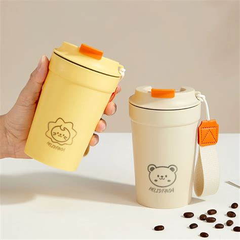 TKS Coffee Mug Plastic Coffee Cup Portable Direct Drinking Cup With ... - balustradellc