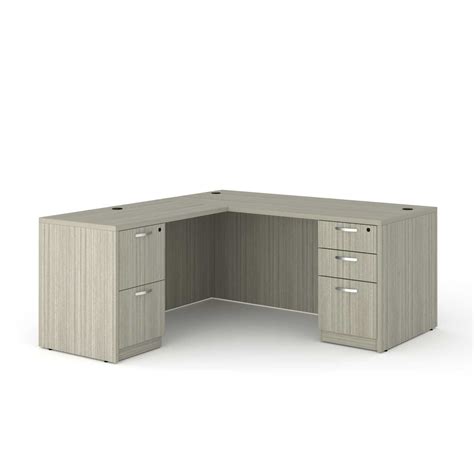 TL SERIES 66x72 L-Shape Desk with BBF & FF Pedestals - Office ...