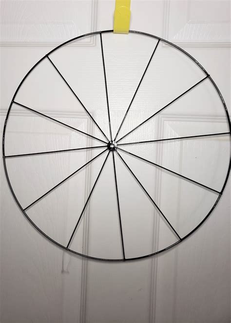 TLC 14" Bicycle Wheel Wire Wreath Ring Frame Indoor Outdoor Decorative ...