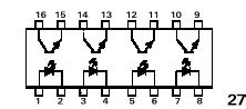TLP624-4 Transistor Detector, 16 pin Quad – Isocom Components