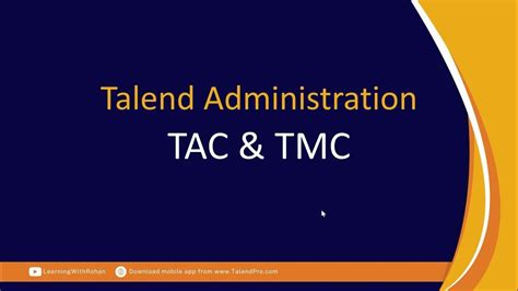 TMC vs TAC - Talend