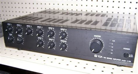 TOA A706 9-Input Chan., Mixer Amplifier, 700 Series Integrated