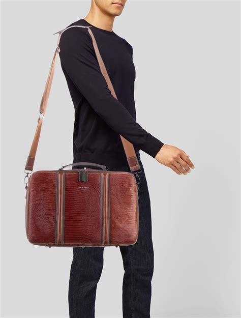 Tod's Embossed Leather Messenger Bag - The RealReal - balustradellc