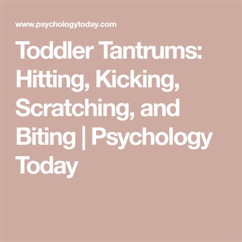 Toddler Tantrums: Hitting, Kicking, Scratching, and Biting - balustradellc