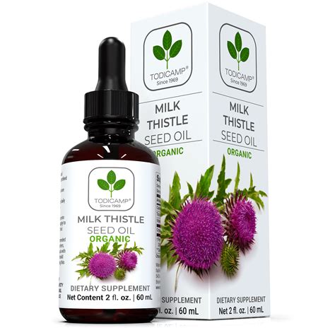 TODICAMP USDA Organic Milk Thistle Seed Oil 100% Cold …