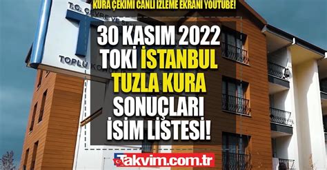 TOKİ İSTANBUL KURA SONUÇLARI SIRALI İSİM LİSTESİ