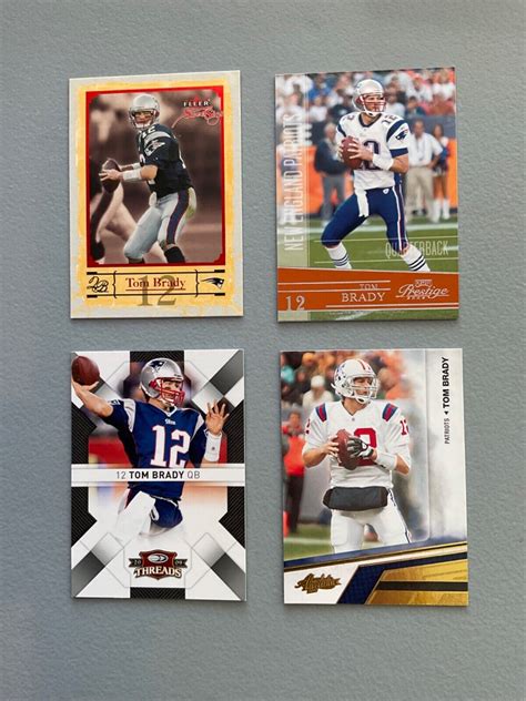 TOM BRADY Football Card Lot Inserts PRIZM Patriots Buccaneers …