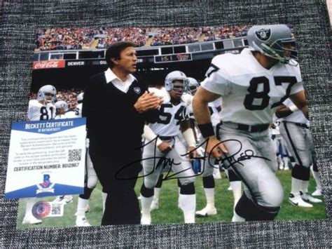 TOM FLORES SIGNED AUTOGRAPHED 8x10 Oakland Raiders - eBay