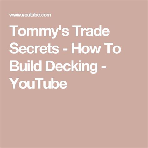 Tommy's Trade Secrets - How to Solder Copper Fittings - balustradellc