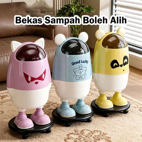 Tong sampah kartun yang bergaya, kreatif, comel dan berkapasiti besar ... - raincitystudios.com