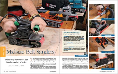 Tool test: Belt sanders for woodworkers - balustradellc