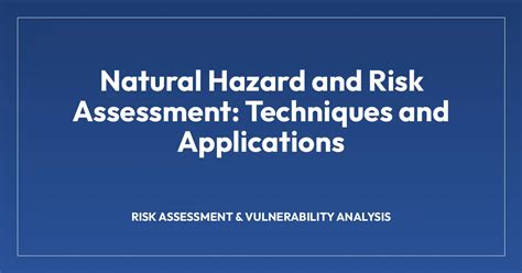 Tools and techniques for natural hazard assessment - wintechmobiles.com