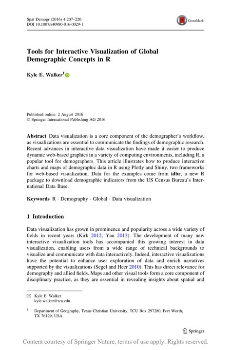 Tools for Interactive Visualization of Global Demographic ... - Springer - wintechmobiles.com