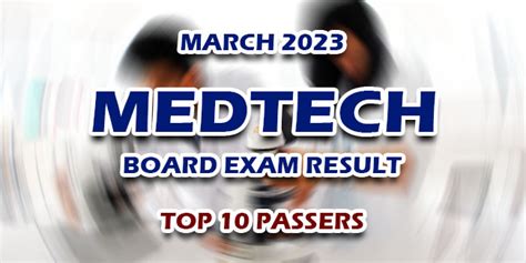 TOP 10: March 2026 MedTech Board Exam Results - balustradellc