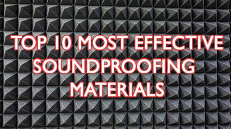 Top 10 Best Soundproofing Materials (Effective) - balustradellc