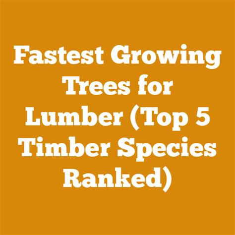 Top 10 Fast-Growing Trees for Lumber and Timber: Sustainable Production - raincitystudios.com