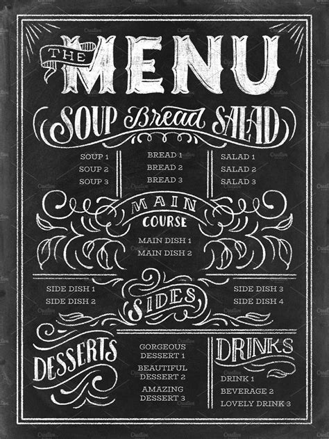 Top 10 menu chalkboard art ideas and inspiration - muktibox.com