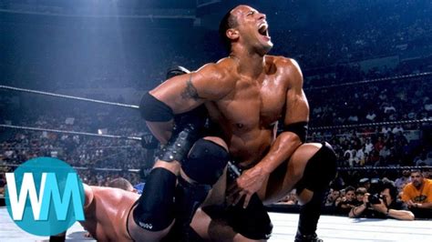 TOP 10 des MEILLEURS COMBATS de THE ROCK ! - YouTube