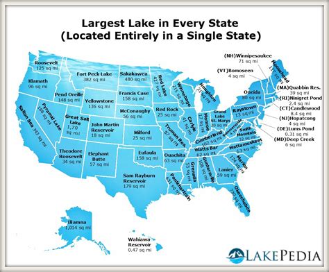 TOP 10 largest lakes in the USA by surface area, …