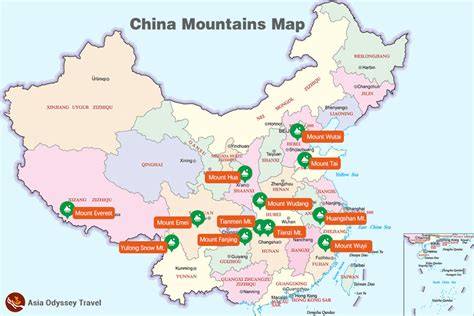 Top 12 Famous Mountains in China (Maps & Routes) - Asia Odyssey Travel - balustradellc