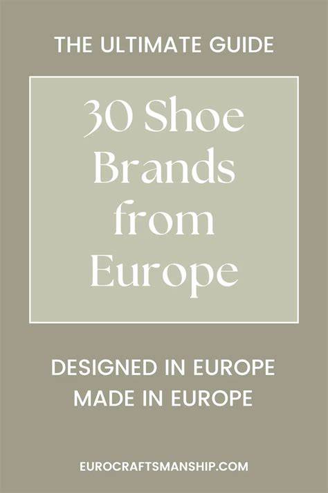 Top 20 European Shoe Brands - Ace Marks - raincitystudios.com