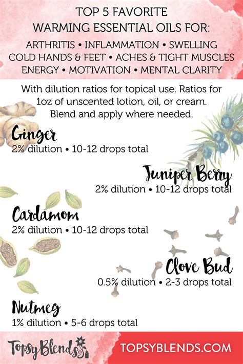 Top 5 Warming Essential Oils - topsyblends - balustradellc