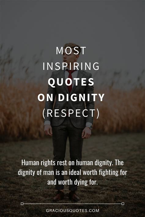 Top 62 Most Inspiring Quotes on Dignity (RESPECT) - balustradellc
