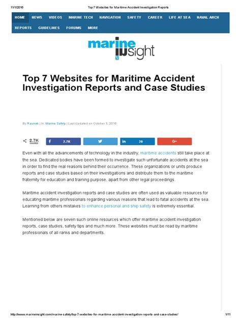 Top 7 Websites for Maritime Accident Investigation Reports - wintechmobiles.com
