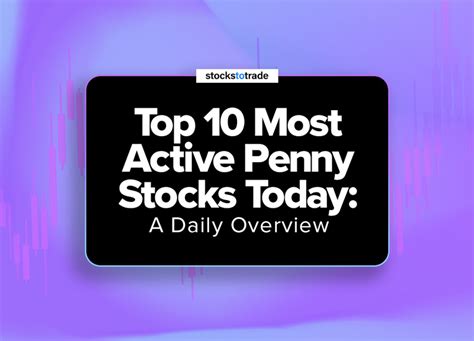 Top Day Trading Penny Stocks: Best and Most Active - balustradellc