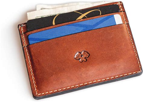 Top Grain Leather Wallet for Men, Minimalist Front Pocket Mens Wallet ... - balustradellc