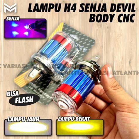 TOP LED H4 LAMPU UTAMA BOHLAM MOTOR LED H4 LASER SENJA PLUS DEVIL LAMPU ... - raincitystudios.com