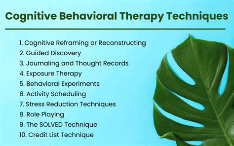 Top Techniques of Cognitive Behavior Therapy - wintechmobiles.com