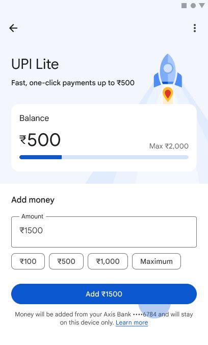 Top up UPI Lite with Autopay - Google Pay Help - balustradellc