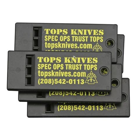 TOPS Survival Whistle (5 pack) with 120 dB Sound Power - balustradellc