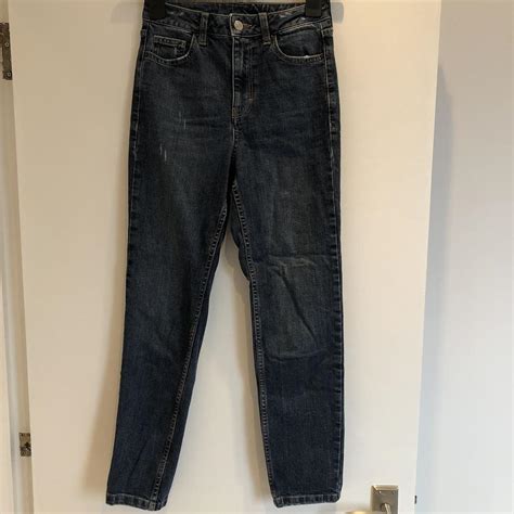 TOPSHOP BLUE ORSON SLIM LEG JEANS W25 L30 eBay