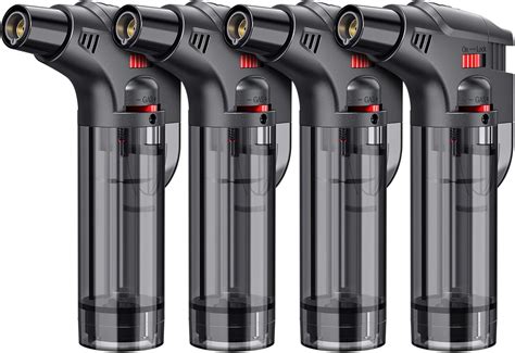 Torch Lighters, 4 Pack, Butane Refillable Jet Flame … - balustradellc