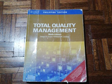 TOTAL QUALITY MANAGEMENT 9th Edition by James Evans and …