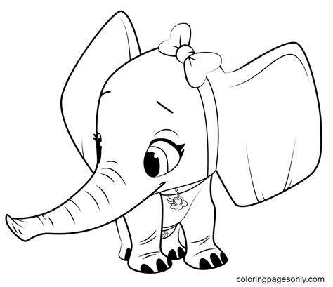 TOTS Elephant Coloring Pages Free Printable Coloring Pages