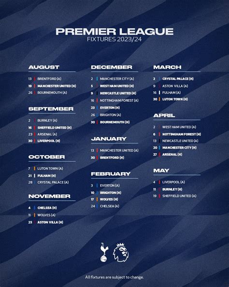 Tottenham Hotspur Fixtures & Results 2025/2026 | Premier League - wintechmobiles.com