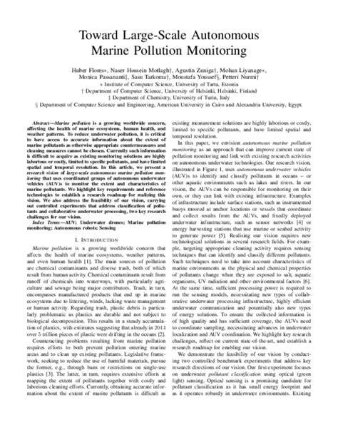 Toward Large-Scale Autonomous Marine Pollution Monitoring - raincitystudios.com