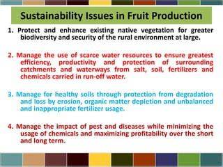 Towards sustainable fruit production: Identifying challenges and ... - raincitystudios.com