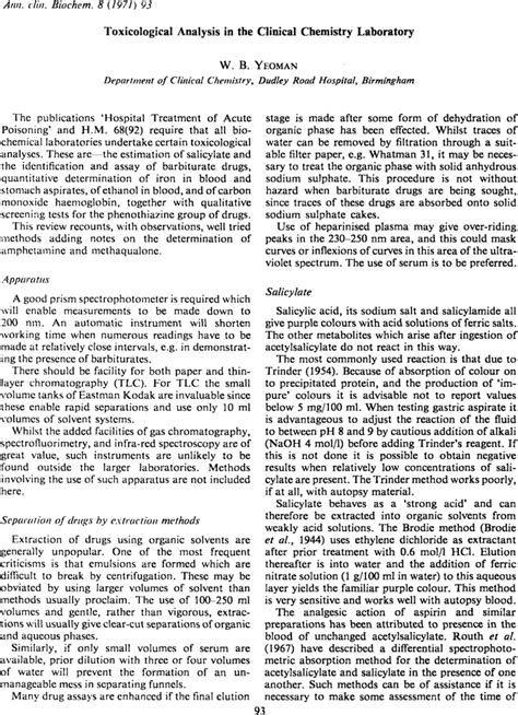 Toxicological analysis | Chemistry | Research Starters - wintechmobiles.com