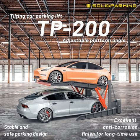 TP-200 Compact Car Lift for Low Ceiling Parking Spaces - balustradellc