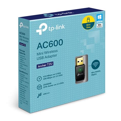 TP-Link Archer T2U Nano Mini - AC600 USB 2.0 Wifi Adapter