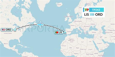 TP243 (Lisbon to Chicago) Flight Status - PlaneMapper