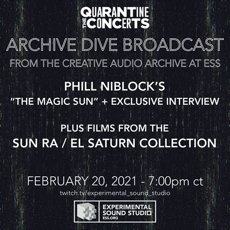 TQC: Archive Dive Broadcast - Phill Niblock