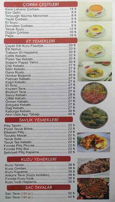TRABZON SOFRASI Modpos Menu.
