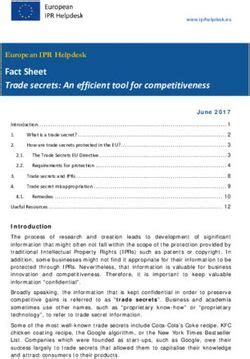 Trade secrets: An efficient tool for competitiveness ... - IPOI - balustradellc
